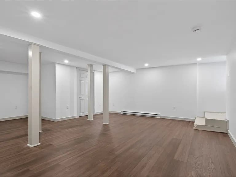 Fully finished lower-level bonus space at 79 Fox Street Worcester